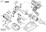 Bosch 3 603 J56 403 Psr 14,4 Li-2 Cordless Drill Driver 14.4 V / Eu Spare Parts